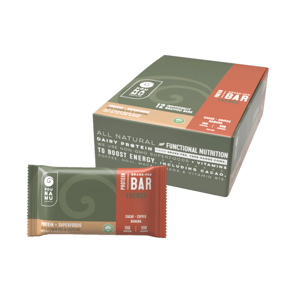 Energy Protein + Superfoods Bars - Cacao, Coffee, Banana