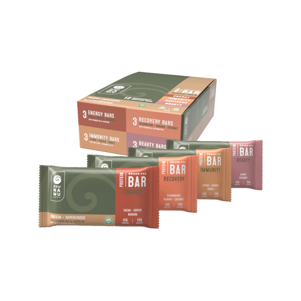 Energy, Immunity, Beauty, Recovery Protein + Superfoods Bars Mixed Pack